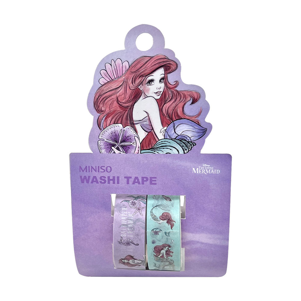 MINISO Disney The Little Mermaid Collection Hanging Washi Tape (2 Roll