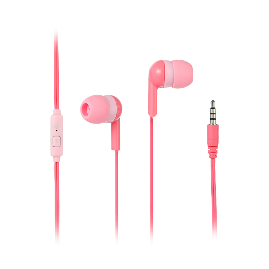 MINISO 3.5mm Colored InEar Wired Earphones Model 22E14(Pink) Miniso