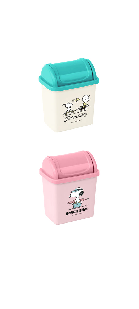 Miniso Snoopy's Summer Vacation Series 3-Piece Food Storage Container Set ( Pink or Blue) - Random Delivery