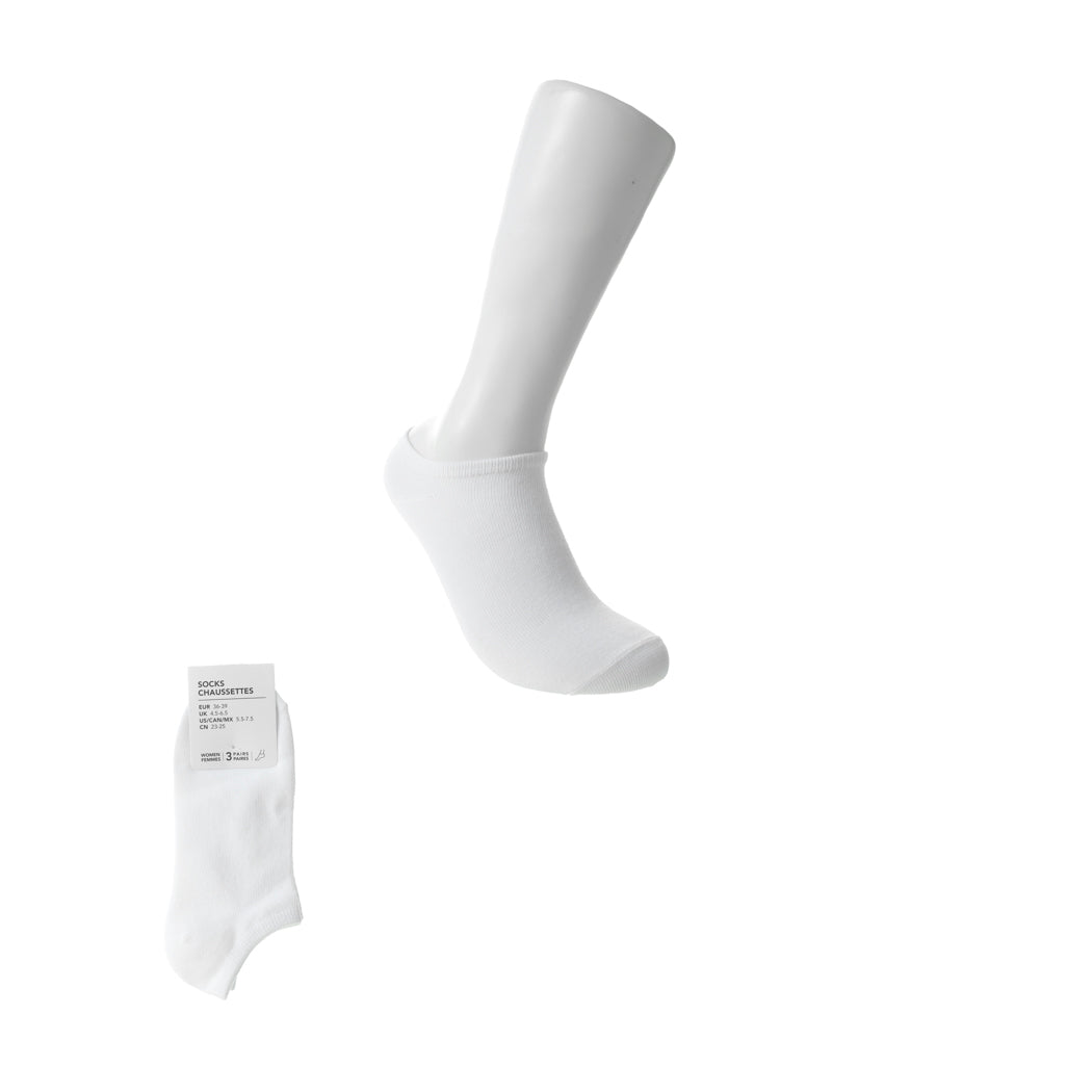 MINISO White LowCut Socks (3 Pairs) Miniso Philippines Official