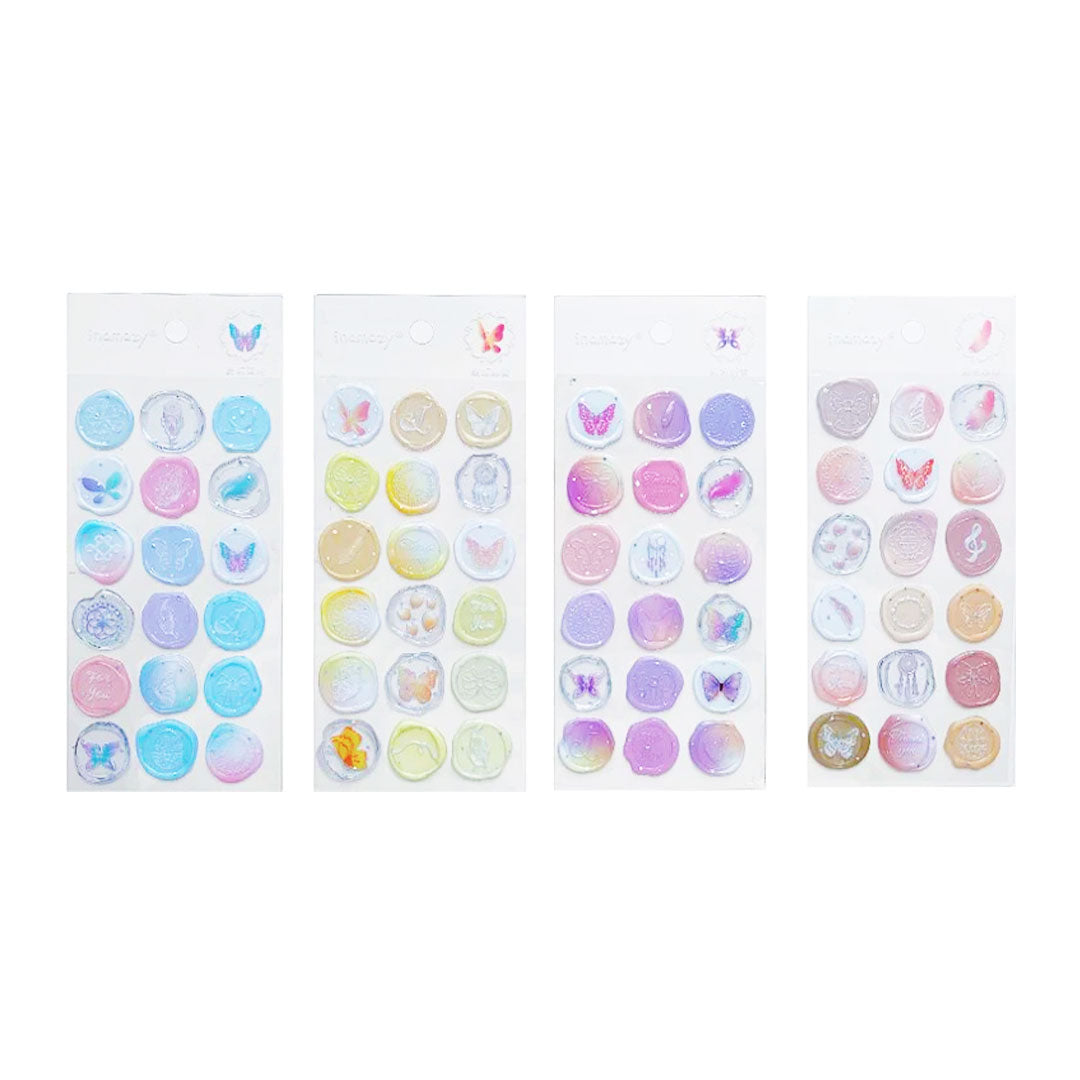 MINISO Butterfly Clear Stamp Stickers (4 Assorted Models) – Miniso ...