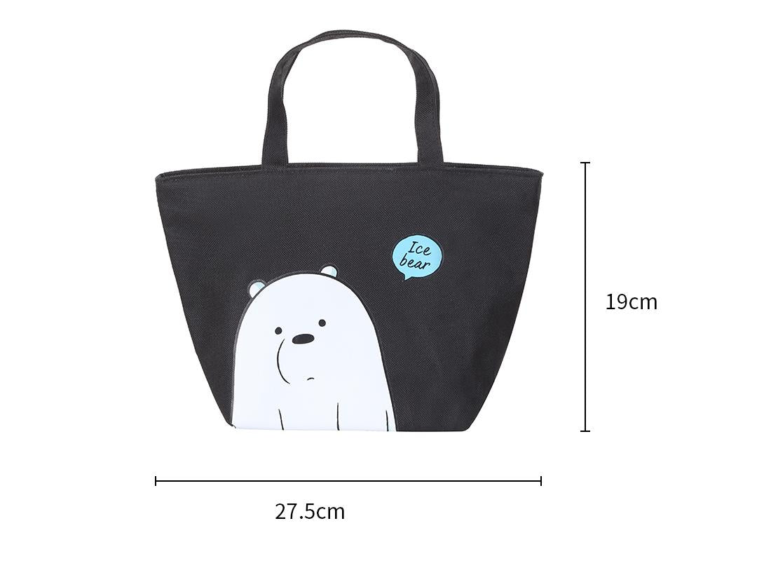 We Bare Bears Lunch Bag (Grey) - MINISO