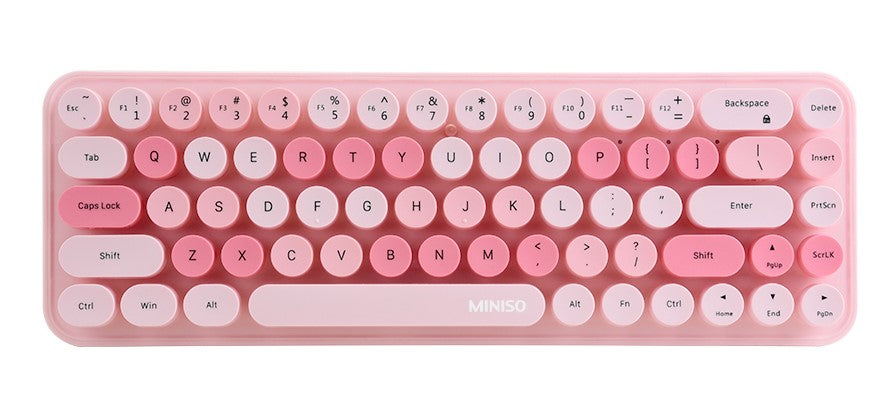 MINISO Fashion Wireless Keyboard Model SK 676AG Pink – Miniso ...