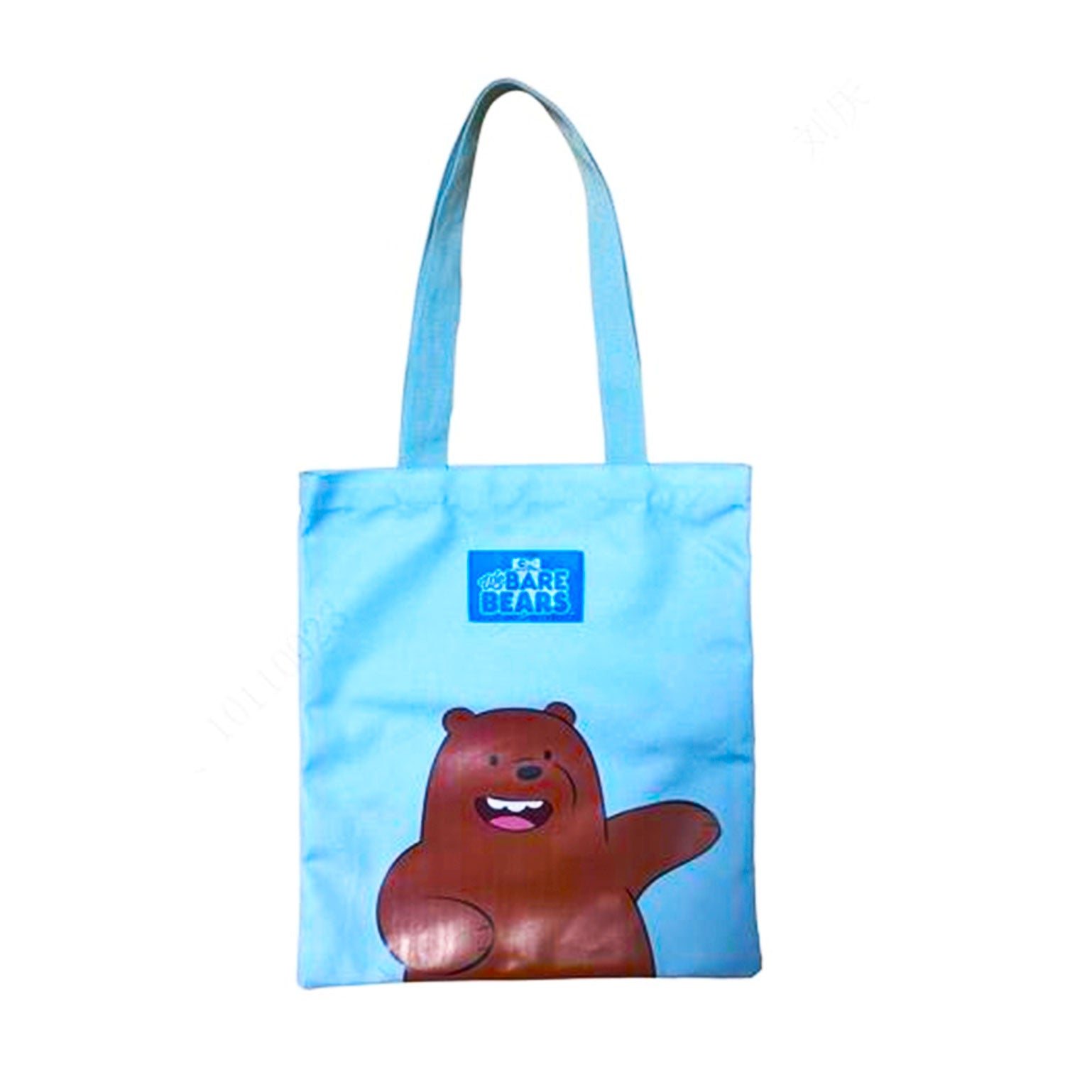 MINISO We Bare Bears Seaside Music Festival Shopping Bag (Blue)