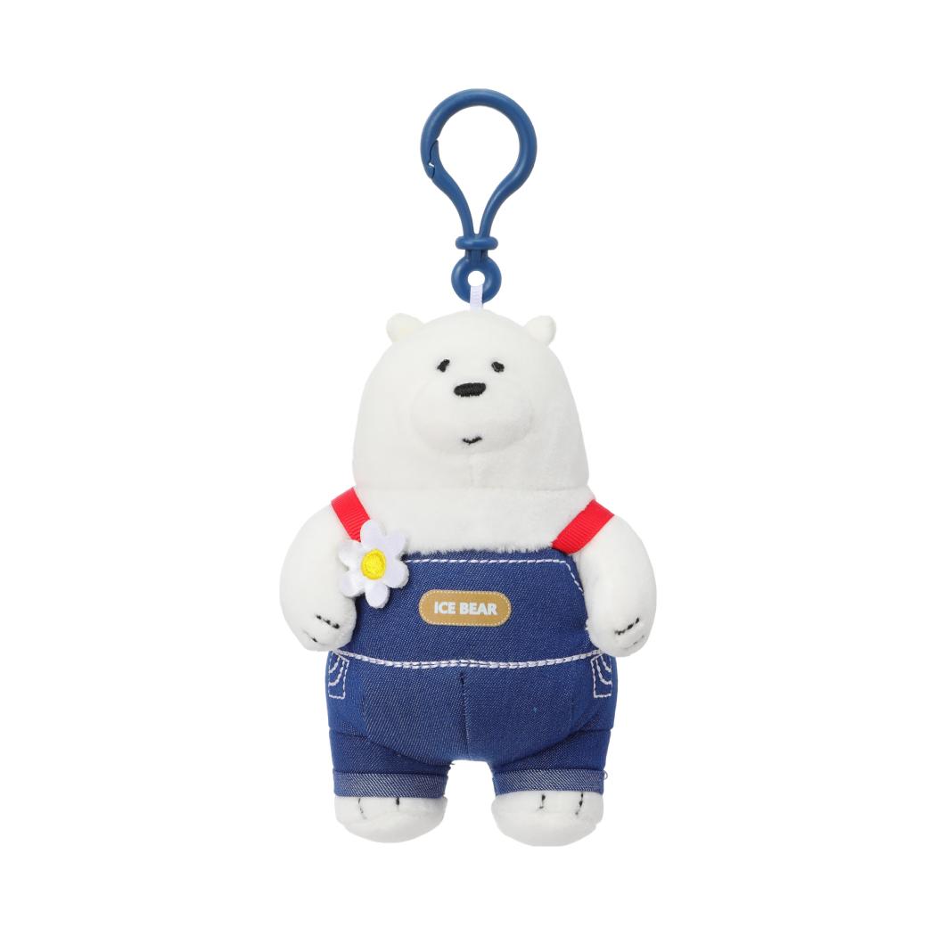 MINISO We Bare Bears Camping Day Collection Figure Plush Pendant(Ice Bear)