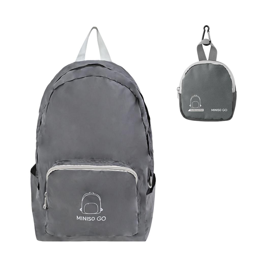Miniso Go Series Foldable Backpack(Dark gray) – Miniso Philippines