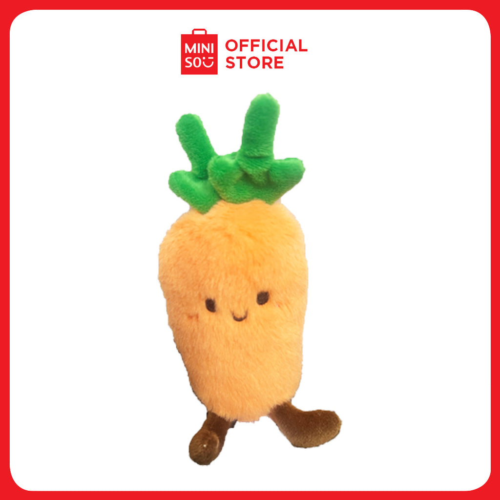 MINISO 8in. Carrot Food Plush Toy – Cute & Soft Stuffed Toy