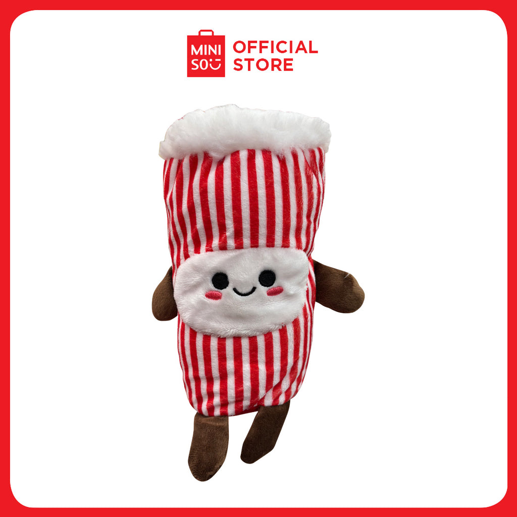 MINISO 8in. Popcorn Food Plush Toy – Soft & Cuddly Stuffed Toy