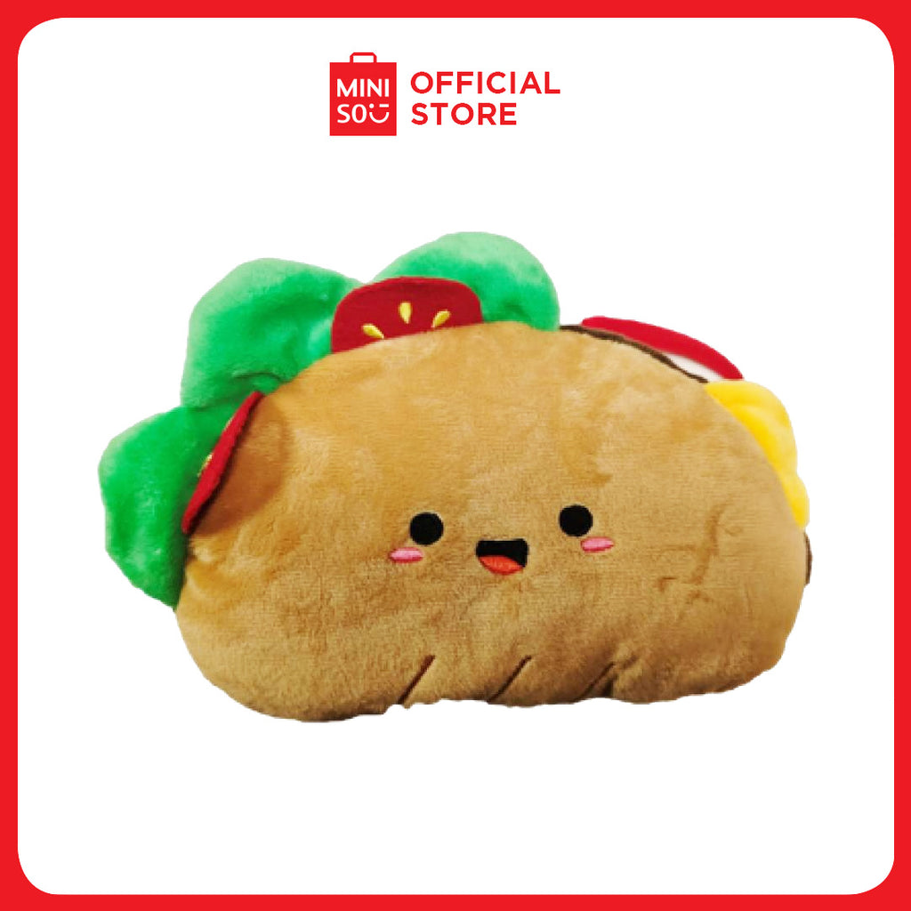 MINISO 8in. Taco Food Plush Toy – Cute & Soft Stuffed Toy