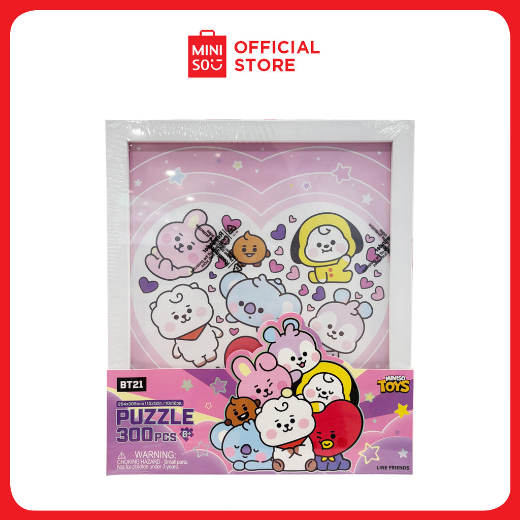 MINISO BT21 BABY Collection 300-Piece Framed Puzzle – Official K-Pop Merchandise