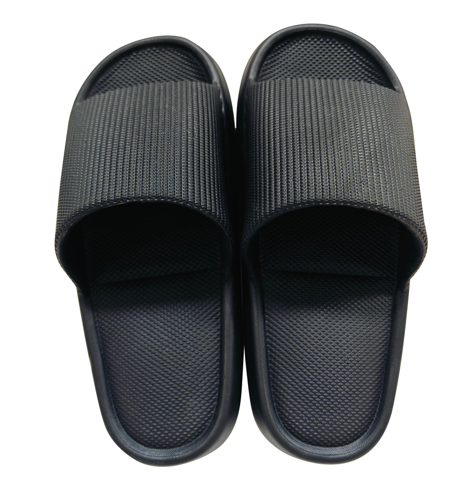 MINISO Classic Series Men’s Bath Slippers Black Size 41-42 – Comfortable Non-Slip Footwear