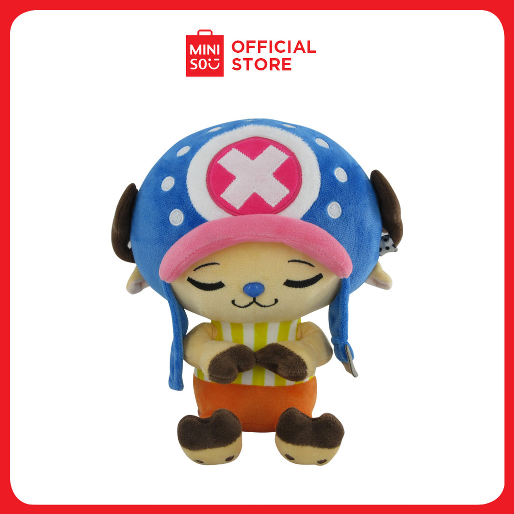 Front view of MINISO One Piece Classic Chopper Plush Toy – soft and cuddly anime collectible