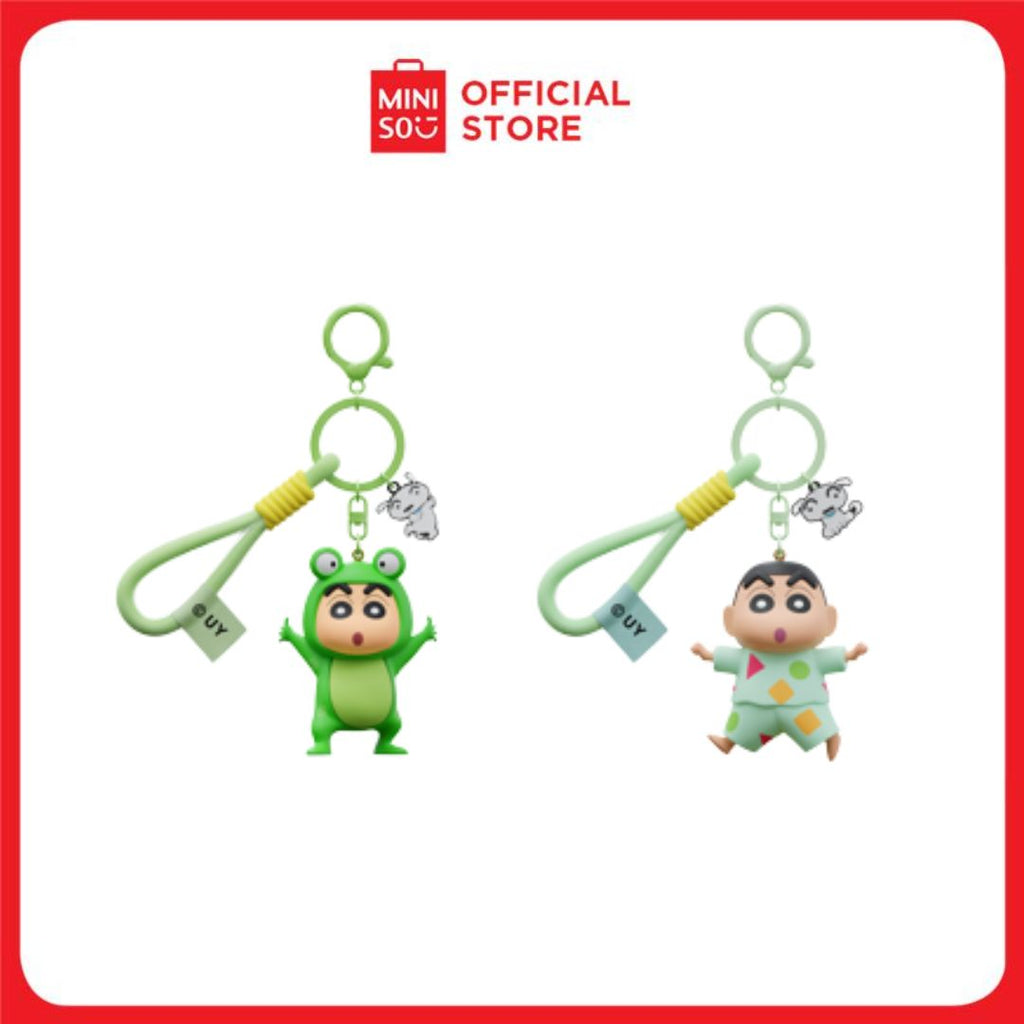 MINISO Crayon Shinchan Keychain – Shinchan in Casual Outfit Anime Accessory