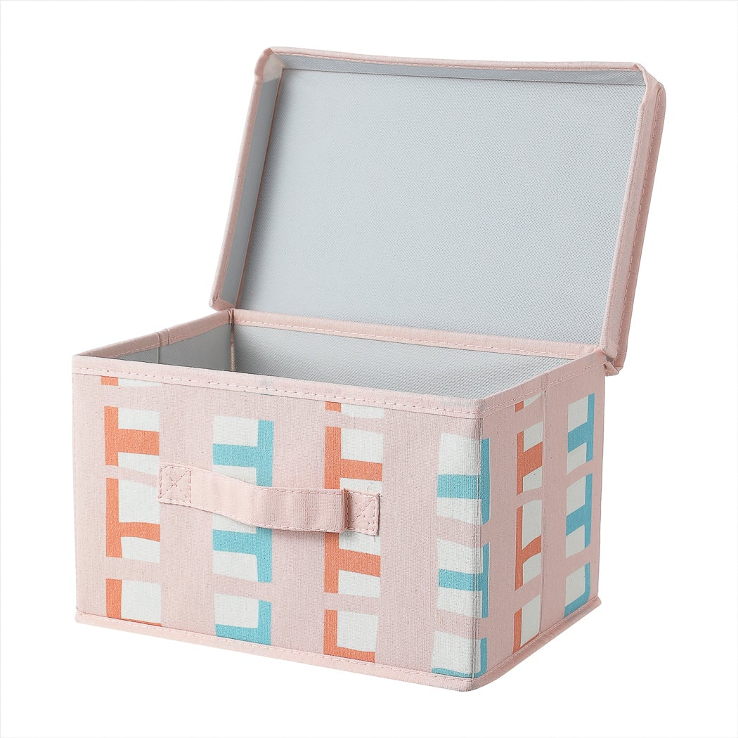 Blush Pink Fabric Storage Bin