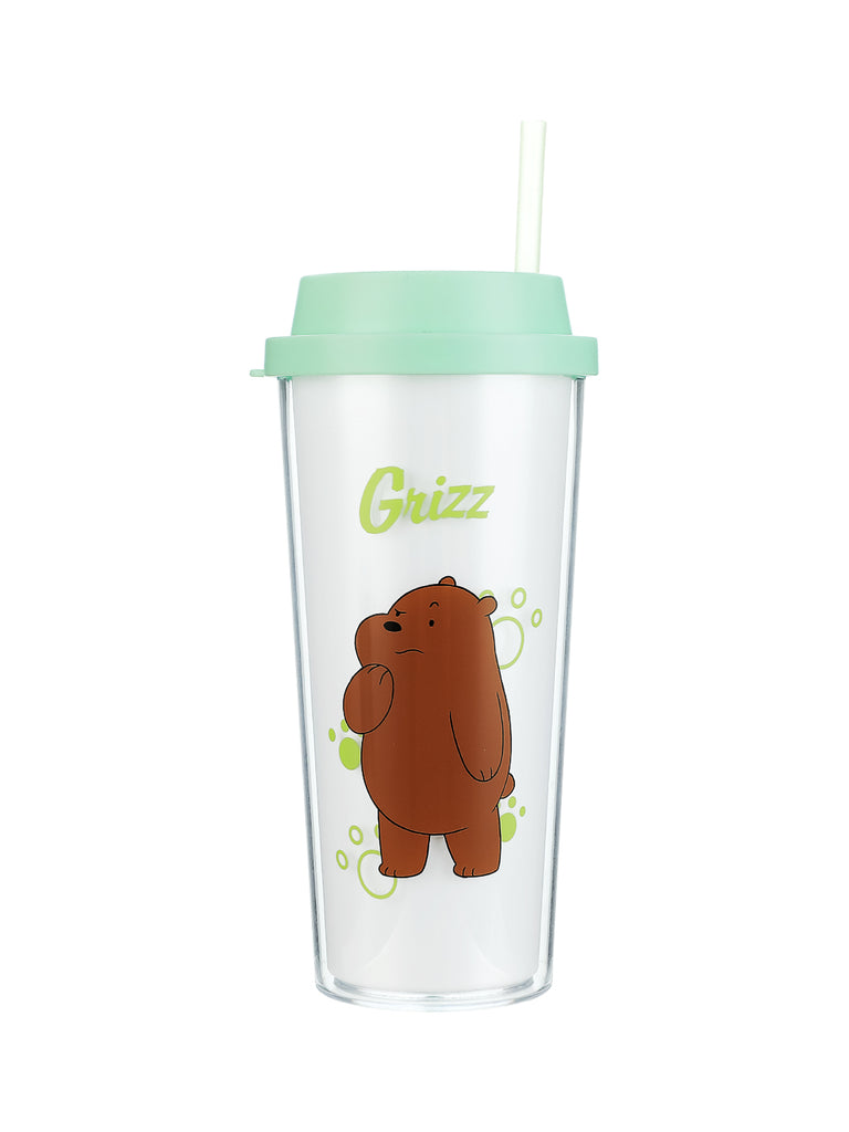 MINISO We bare bears Grizzly Panda Icebear Plastic Tumbler Cup