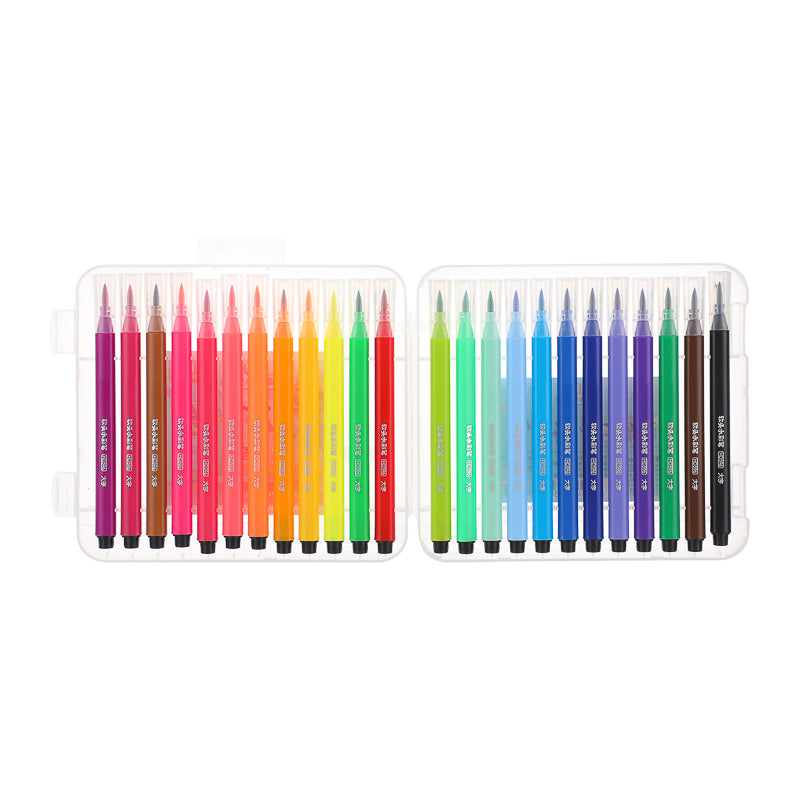 12-36 Colors Art Pens Set, Fine Tip & Flexible Brush Pen Tip, Water Based  Markers For Adult Coloring Calligraphy