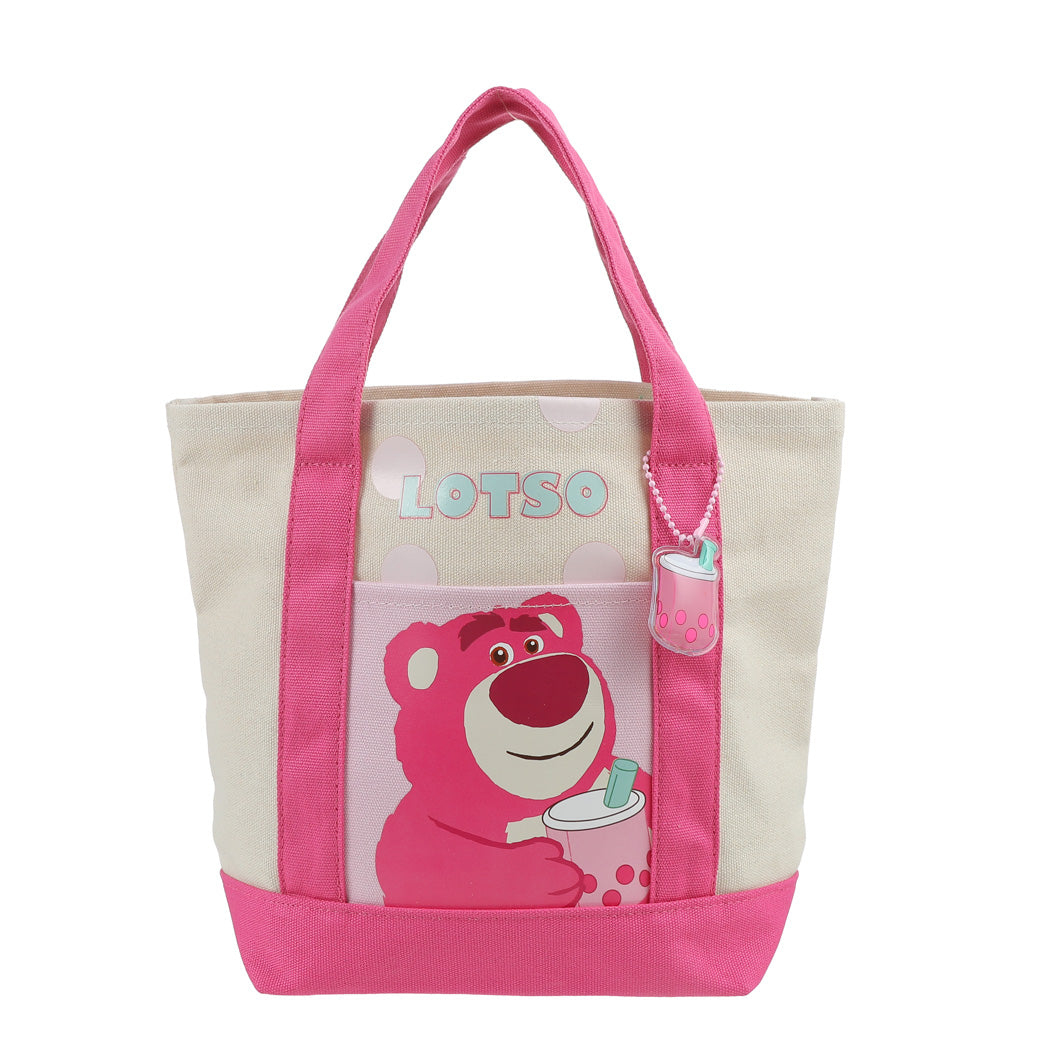 MINISO We Bare Bears Cotton Lunch Bag Sac for Boys Girls - Grizz